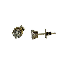 Load image into Gallery viewer, 0.83ctw Diamond Stud Earrings in 14K Yellow Gold – GIA Certified