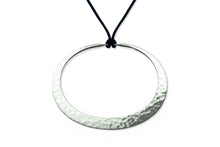 Load image into Gallery viewer, Toby Pomeroy 55 mm Sterling Silver Eclipse Pendant