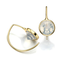 Load image into Gallery viewer, Toby Pomeroy 14K Yellow Gold Short Comet Earrings with Oregon Opals