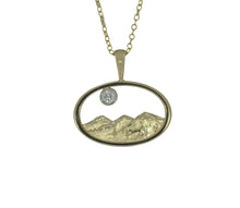 Load image into Gallery viewer, Larger Oval Three Sister's Peak Pendant