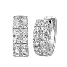 Load image into Gallery viewer, Spark Diamond Hinged Huggies