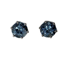 Load image into Gallery viewer, Great Color Aquamarine Studs