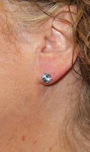 Load image into Gallery viewer, Great Color Aquamarine Studs