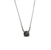 Load image into Gallery viewer, Montana Blue Sapphire Necklace in White Gold