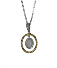 Load image into Gallery viewer, Oval Within Oval Pendant

