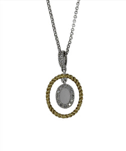 Oval Within Oval Pendant