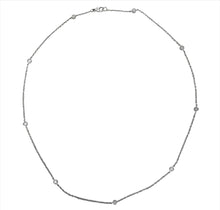 Load image into Gallery viewer, Two-Sided Diamond Station Necklace
