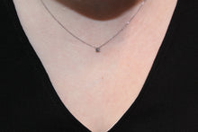 Load image into Gallery viewer, Montana Blue Sapphire Necklace in White Gold