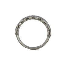Load image into Gallery viewer, Nine Emerald Cut Diamond Ring in 14K White Gold