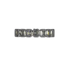 Load image into Gallery viewer, Nine Emerald Cut Diamond Ring in 14K White Gold