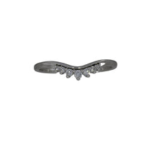 Load image into Gallery viewer, Diamond Contour Band in White Gold