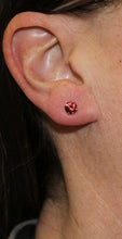 Load image into Gallery viewer, Malayan Garnet Stud Earrings
