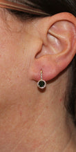 Load image into Gallery viewer, Parade's Green Tourmaline With Halo Earrings