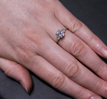 Load image into Gallery viewer, Classic 5-Stone Oval Semi Mount Engagement Ring