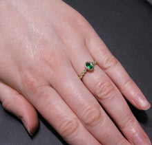 Load image into Gallery viewer, Emerald Ring in Yellow Gold