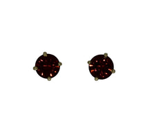 Load image into Gallery viewer, Malayan Garnet Stud Earrings