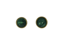 Load image into Gallery viewer, Tourmaline Cabochon Studs