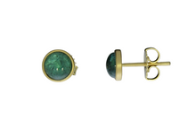 Load image into Gallery viewer, Tourmaline Cabochon Studs