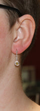 Load image into Gallery viewer, Astonishing Yellow and White Diamond Dangles