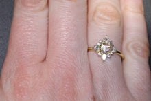 Load image into Gallery viewer, Rose-Cut Diamond Lumiere Vintage Inspired Engagement ring