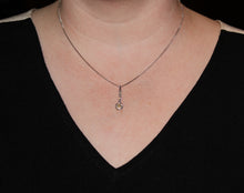 Load image into Gallery viewer, Yellow and "White" Diamond Pendant