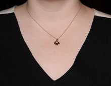 Load image into Gallery viewer, Custom Ribbon Pendant With Rhodolite Garnet