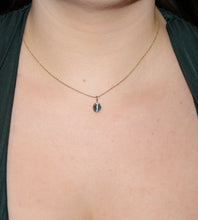 Load image into Gallery viewer, Cat's Eye Blue Tourmaline Pendant