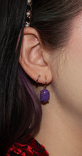 Load image into Gallery viewer, Sugilite Earrings in Yellow Gold
