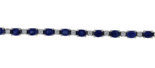 Load image into Gallery viewer, Spark Creations Blue Sapphire and Diamond Bracelet