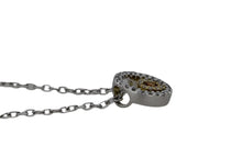 Load image into Gallery viewer, Spessertite Garnet Circle Pendant