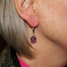 Load image into Gallery viewer, Amethyst Briolette Dangles