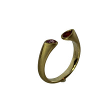 Load image into Gallery viewer, Modern Sapphire Open Shank Ring