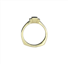 Load image into Gallery viewer, Three Stone Ring With Sapphire