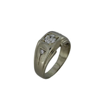 Load image into Gallery viewer, White Gold Diamond Men's Ring