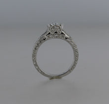 Load image into Gallery viewer, Diamond and Sapphire Engagement Ring