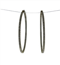 Load image into Gallery viewer, Extra Large Inside-Out Hoop Earrings
