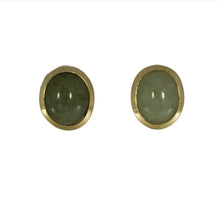 Load image into Gallery viewer, Oval Jadeite Earrings