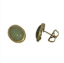 Load image into Gallery viewer, Oval Jadeite Earrings