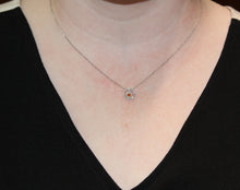 Load image into Gallery viewer, Spessertite Garnet Circle Pendant