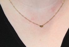 Load image into Gallery viewer, Hexagon Sapphire on Paperclip Chain