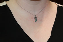 Load image into Gallery viewer, Custom Green Emerald and Grosherite Pendant