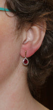 Load image into Gallery viewer, Stunning Ruby Drop Earrings