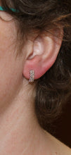 Load image into Gallery viewer, Spark Diamond Hinged Huggies