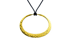 Load image into Gallery viewer, Toby Pomeroy 46 mm 14K Yellow Gold Eclipse Pendant