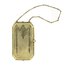 Load image into Gallery viewer, Ladies Near Antique Gold Compact