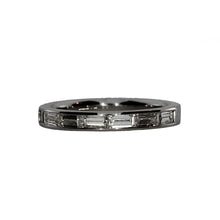 Load image into Gallery viewer, East-West Baguette Diamond Band in 14K White Gold