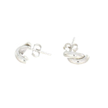Load image into Gallery viewer, Half Hoops in White Gold