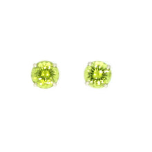 Load image into Gallery viewer, 6 mm Peridot Stud Earrings