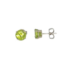 Load image into Gallery viewer, 6 mm Peridot Stud Earrings