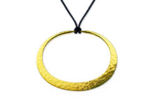 Load image into Gallery viewer, Toby Pomeroy 46 mm 14K EcoGold Eclipse Pendant